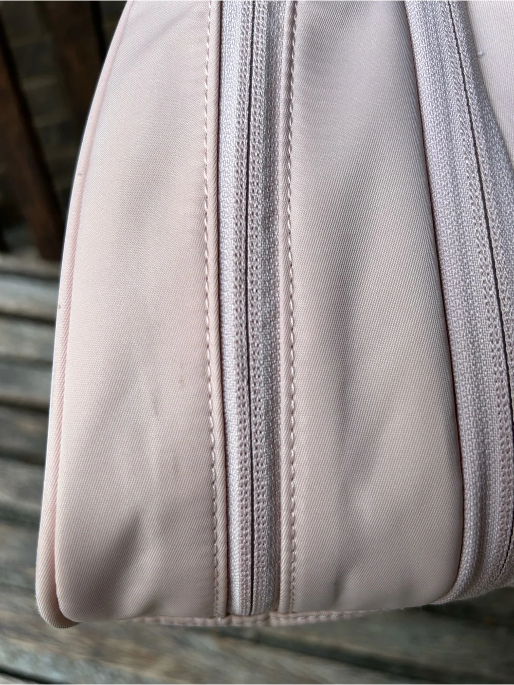 Women's Blush Pink Crossbody Personal Item Bag